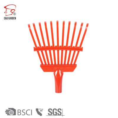 China RK11-104 Garden Rake Teeth Red Color Garden Golf Rake Golf Tool Mini Garden Tool for sale