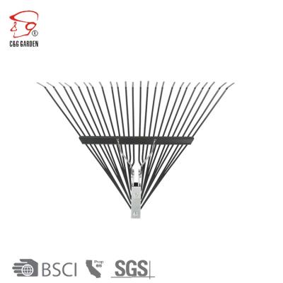 China RK24-101 Wooden Garden Rake 24 Teeth Handle Leaf Rake Garden Rake Garden Tools for sale