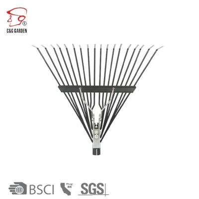 China RK18-105 special18 garden rake tooth hand harrow rake garden hand tools and leaf wood rake for sale