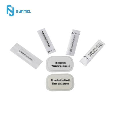 China Apparel Synmel High Performance EAS 58khz AM Theft Security Anti-Theft Label Anti Sewing Label DR Woven Customizable Key IDs Garment Security Label 10000pcs/ctn for sale