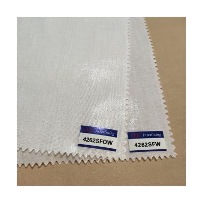 China Fusible High performance 4262SF polyester woven interlining of China National Standard for sale