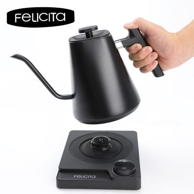 China Keep Hot Felicita Coffee Pot 110V/220vElectric Water Kettle / Variable Temperature Digital Gooseneck Kettle For Pour Over 600ml Coffee for sale