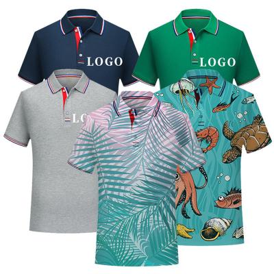 China Various Color Breathable High Quality Customized Polo Shirt Short Sleeve Cotton Sublimation Printed Golf Blank Mens T-shirt Polo Man Polo Shirt for sale