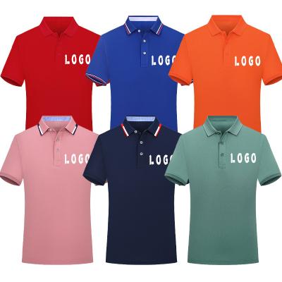 China White Design Polo Shirts Customized Logo Breathable Polo Shirts Wholesale Casual Plain Golf Mens 100%cotton Polo T-shirts Breathable for sale