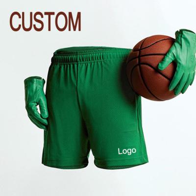 China Custom Logo Workout Casual Shorts Polyester Sports Men's Unisex Gym Antibacterial Quick Dry Basketball Printed Mesh Shorts for sale