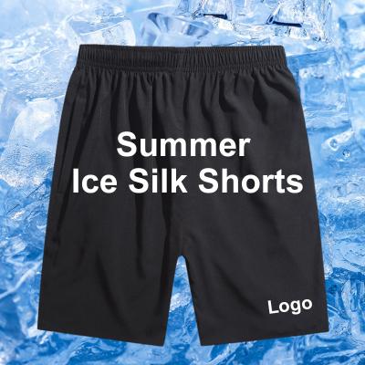 China Anti-Wrinkle Men's Loose Breathable Shorts Running Casual Slim Four Way Summer Shorts Ice Silk Quick Drying Shorts Sports Shorts for sale