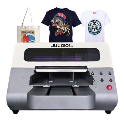 China A3 dtg printer print on T-shirt Jucolor A3 small desktop for Wite and black T-shirts DTG printer for sale