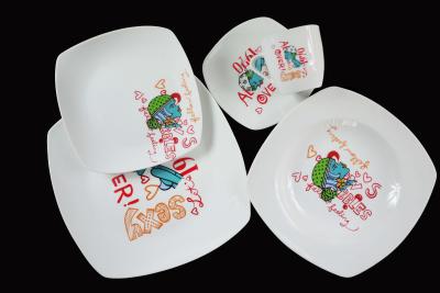 China china cheap price 20piece decal ceramic dinnerware sets from GUANGXI manufacturer &factory for sale