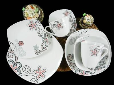 China china cheap price 20pcs decal porcelain dinnerware set from GUANGXI manufacturer &factory for sale