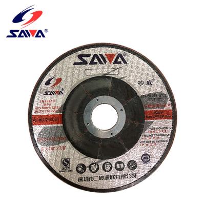 China T42 125x3x22mm Carbon Steel Fiber Aluminum Cutting Disc Grinding Wheel For Aluminum for sale