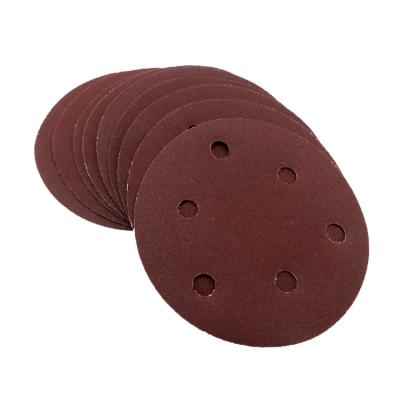 China Abrasive Disc Pad Sandpaper Polish Wood Sanding Pad With Holes for sale