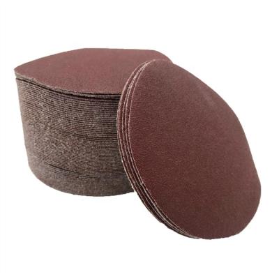 China Aluminum Oxide Pad Round Sandpaper Polish Wood Sanding Paper Disc for sale