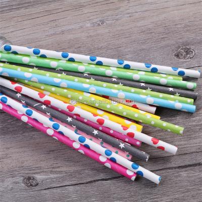 China Custom Colorful Disposable Biodegradable Paper Drinking Straws Minimalist Paper Straws 100pcs/bag for sale