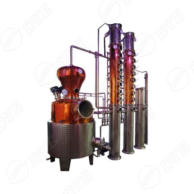 China Hotels DYE Copper Distillation Equipment High Quality Essential Oil Alcohol Making Machine for sale