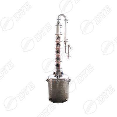 China Hotels DYE 100L uesd moonshine distiller copper electric heating home column for sale