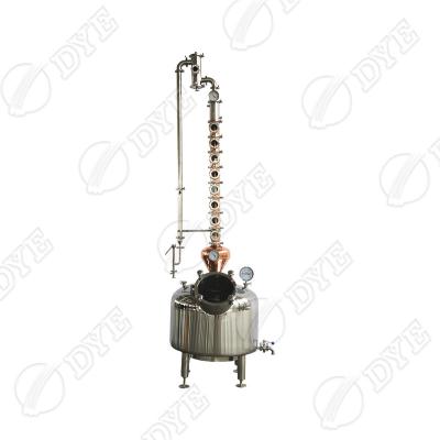 China Hotels TINTE Home 50Liter High Quality Copper Alcohol Distillation Bubbles Whiskey Distiller Still With Reflux Column for sale