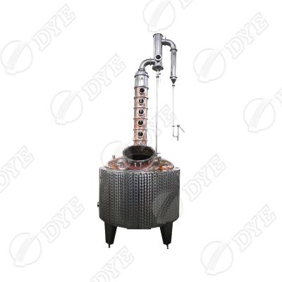 China Hotels TINTE Column 300l Glass Whiskey Alcohol Home Distillation Distillation Equipment for sale