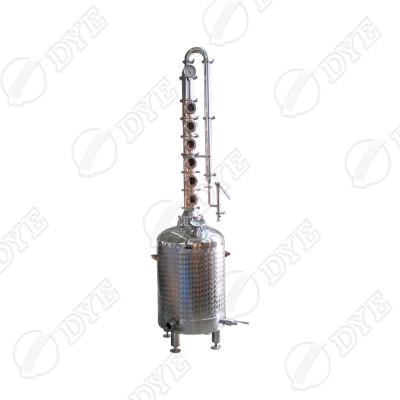 China Hotels DYE Copper Distillers Distillery Equipment Alcohol Whiskey Distiller Distill Machine for sale