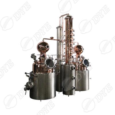 China Hotels DYE Home Alcohol Distillers Distillation Column Boiler Steam Distilery Used Distillers For Sale for sale