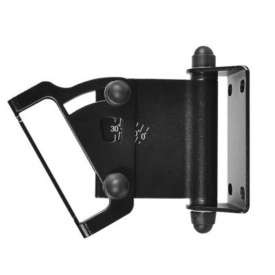 China Steel Type Loudspeaker Wall Mount Black Metal Ceiling Audio Brackets for sale