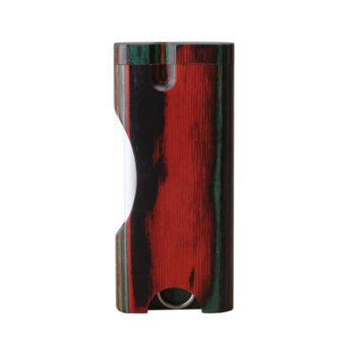 China New Modern Wooden Stain Cigarette Holder Case Smoking Box With Clean Iron Hook for sale