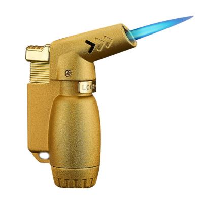 China Portable Outdoor Inflatable Cigarette Cigar Lighter HQF-HJ01 Metal Torch Lighter Direct Windproof Modern Lighters for sale