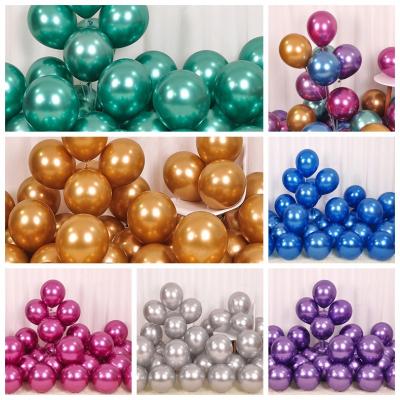 China Gift Toy Best Quality Manufacturer 5 10 12 18 Inch Party Metallic Latex Balloon For Happy Birthday Wedding for sale