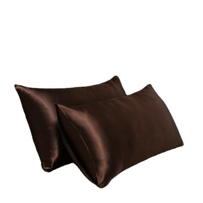 China Anti-Static Silk Pillow Cover Single Solid Amazon Envelope Pillow Cover Pillow Cover For Home Hotel for sale