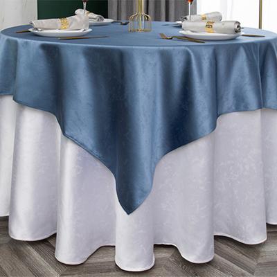 China Hotel Waterproof Custom Polyester Linen Tablecloth for sale