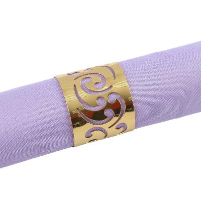 China 2020 Contemporary Newest Design Metal Napkin Ring Napkin Buckle Christmas for sale