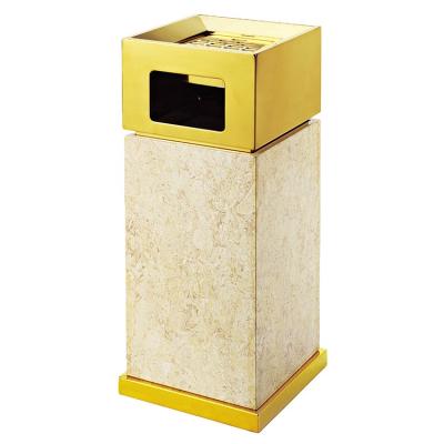 China OEM Factory Service One-stop Shopping Mall Hotel Commercial Standing Iron Trash Can For Hotel Room Cafe for sale