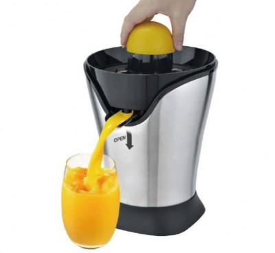 China Customized Logo Stainless Steel Orange Juicer Squeezer Acceptable Electric Citrus Juicer with 100W Ultra Quiet Motor and Anti-Drip Nozzle for sale