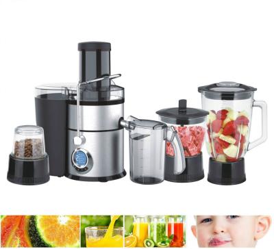 China Hotel Home Appliances Professional 800W Electric Automatic 4 in 1 Stainless Steel Juicer Blender Blender for sale