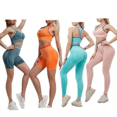 China Breathable Women Custom Printed Seamless Gym Fitness Compression Workout Leggings Yoga Pants Gym Clothes for sale