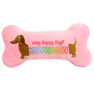 China Adorable Plush Pillow Cushion Dachshund Cushion Velvet Squares Cute Gift Customized for sale