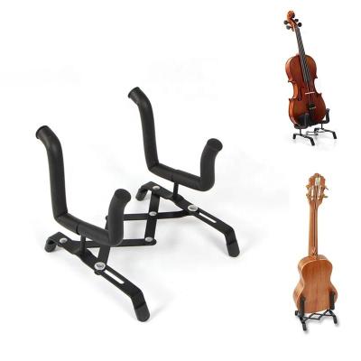 China Violin Ukulele Stand Stand Black Extending Bass Violin Ukulele Musical Metal Stand Guitar Instrument Accessories for sale