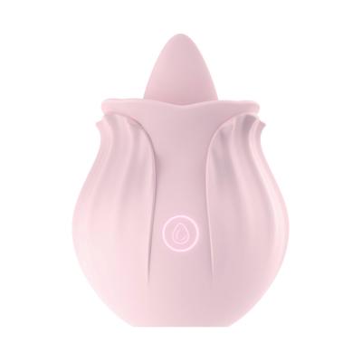 China Intense Silicone Vibrator Suction Clitoral Sucking Tongue Lick Clit Stimulator Nipple Massager Female Masturbator Sex Toys For Women for sale