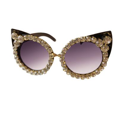 China Bling Rhinestone Crystal Women's Sun Glasses Sunglasses Sparkle Diamond Crystal Sun Glasses for sale