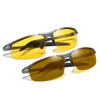 China Men's Sunglasses 2019 Aluminum Half Frame Magnesium Polarized Men's Sunglasses for sale