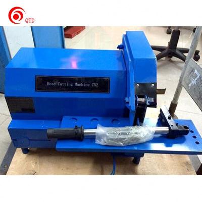 China Hotels 2inch Wire Hose Hydraulic Flexible Rubber Hose Cutter Machine Dustless Hose Cutting Machine For Sale for sale