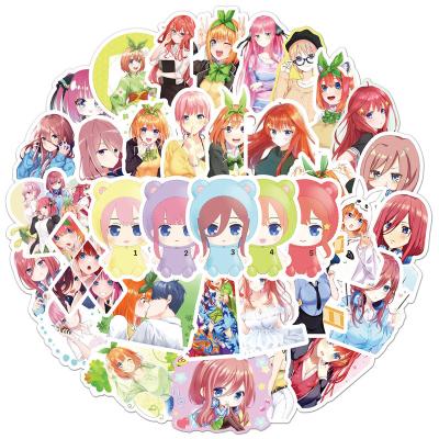 China Fashion GM 50Pcs The Quintessential Quintuplets Stickers For Motorcycle Phone Skateboards Laptop Luggage Pegatinas Anime Stickers for sale