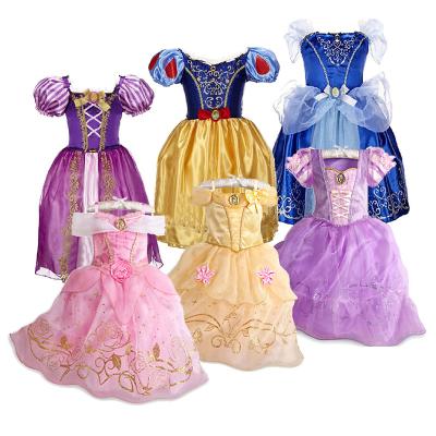 China Fancy Kids Dress Girls Rapunzel Snow White Dress Kids Belle Aurora Sofia Children Halloween Birthday Party Summer Fancy Princess Costume Dreesse for sale