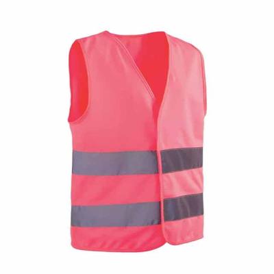 China Reflective Pink Reflective Vest for sale