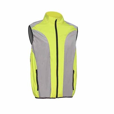 China INSTANT Custom Made Reflective Lightweight Durable High Visibility LED Logo Safety Vest Working Cycling Vest for sale