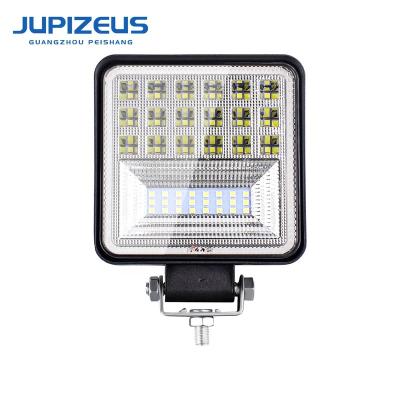 China Aluminum + PC Waterproof High Power IP68 Automotive LED Work Light 126W LED Work Light With Multi-Beads For Car for sale