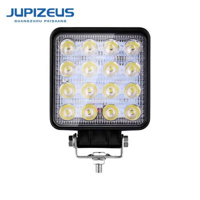 China Newest Aluminum + PC Square 48W Led Work Light Driving Lights For Suv Atv Offroad Truck LED Work Light for sale