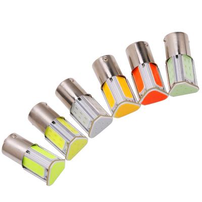 China Canbus 1156/1157 BA15S DC12V COB Universal Reversing Lamp Interior Led Brake Light Car Led Light Multicolor for sale