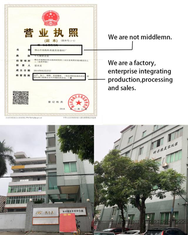 Verified China supplier - Foshan Nanhai Kemijie Beauty Equipment Factory