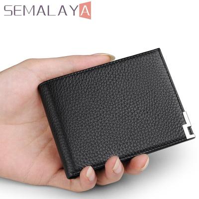 China Normal Slim Bifold Men's Wallet Fits Wallet Money and Card for sale