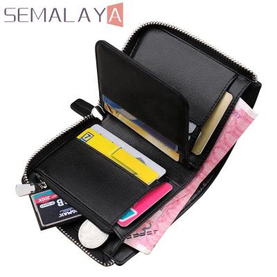 China None Fashions Luxury Leather Zipper Wallet Men Accessories Wallet Bifold Wallet for sale